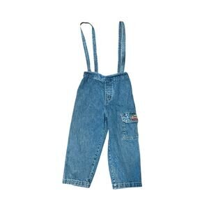 [Vintage] RARE Baby 2005 Elmo’s Pit Crew Overalls Suspenders